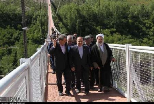 بزرگترین پل معلق خاورمیانه در ایران (عکس)