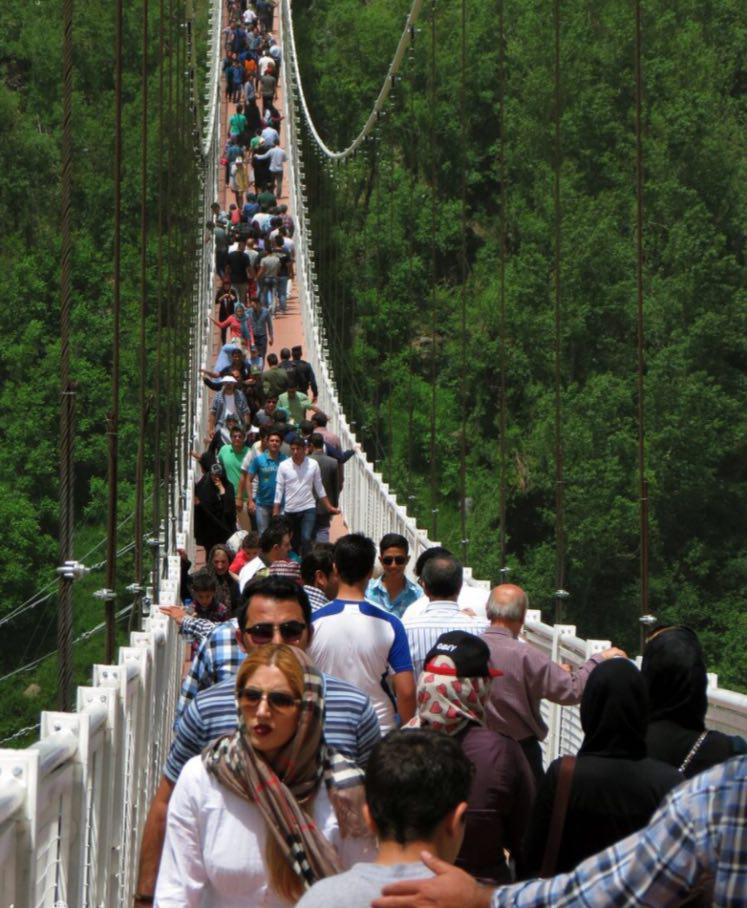 بی‌نظیرترین پل معلق خاورمیانه در اردبیل