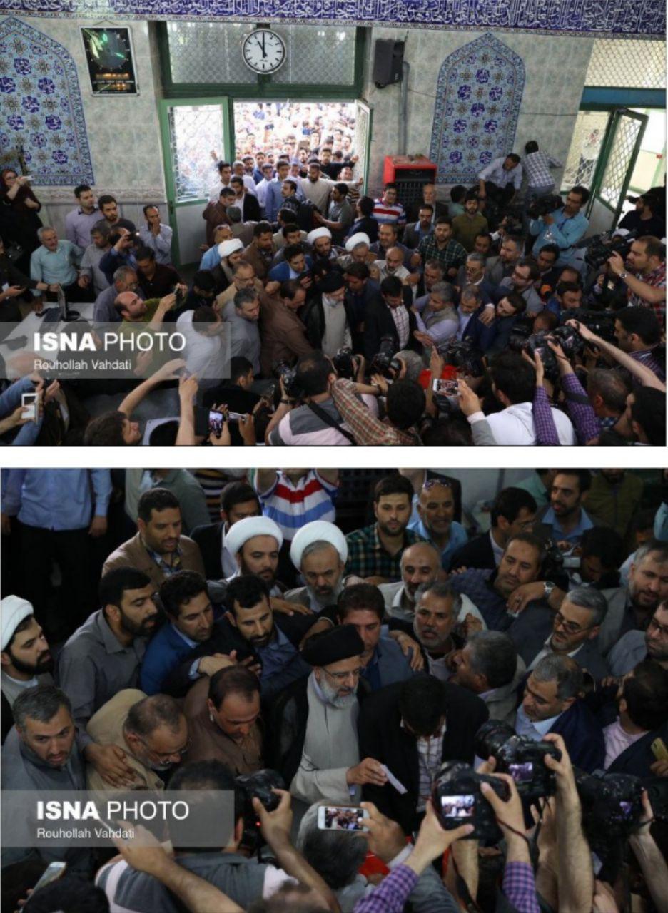 ابراهیم رئیسی در شهر ری رای داد +عکس