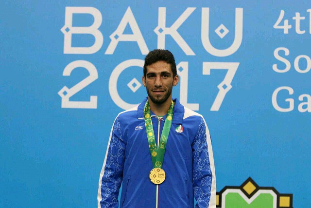 طلای ووشو کشورهای اسلامی بر گردن فرود ظفری