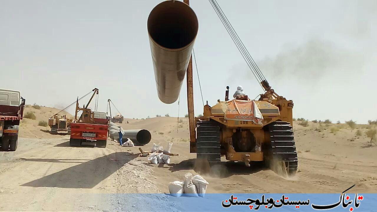 بازدید استاندار سیستان و بلوچستان از خط لوله گاز ایرانشهر به چابهار + تصاویر