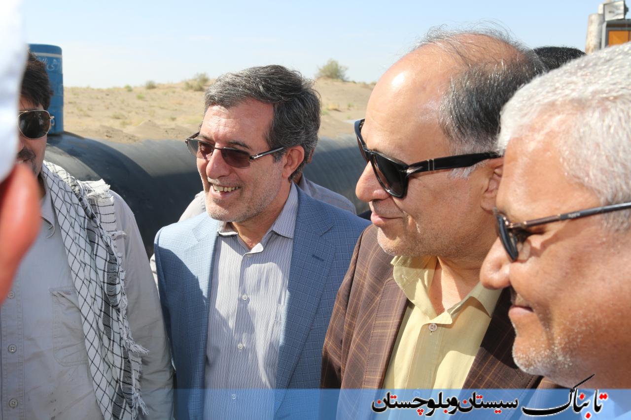 بازدید استاندار سیستان و بلوچستان از خط لوله گاز ایرانشهر به چابهار + تصاویر