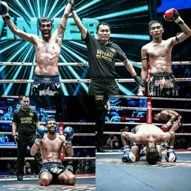 کارمند آتش نشاني قزوين در مسابقات بین المللی موي تاي در تایلند قهرمان شد کارمند آتش نشاني قزوين در مسابقات بین المللی موي تاي در تایلند قهرمان شد