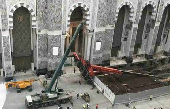 سقوط دوباره جرثقیل در مسجدالحرام +عکس سقوط دوباره جرثقیل در مسجدالحرام +عکس