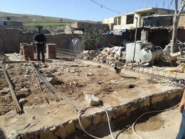 بازدید معاون استاندار و مدیر کل مدیریت بحران استان  از روند بازسازی و نوسازی منازل آسیب دیده از زلزله در منطقه گلگیر مسجد سلیمان