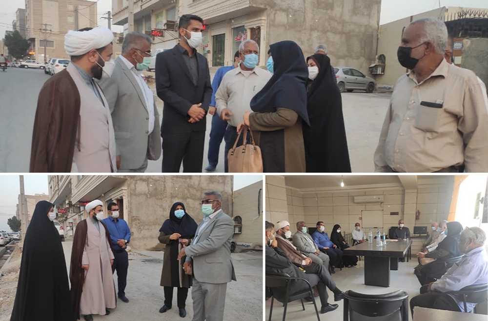 ديدار اعضای شورای اسلامی شهر بندرعباس با معتمدين محله چاهستانی ها