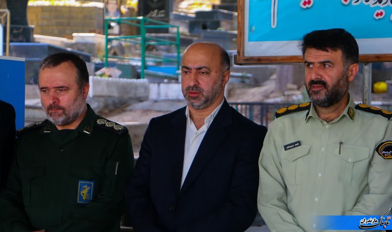 تجدید میثاق با شهدا برنامه آغازین هفته دولت در شهرستان نکا