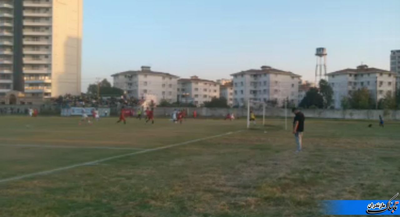 تساوی تیم فوتبال پیام شهدای بابلسر مقابل تیم فوتبال تهران یاس