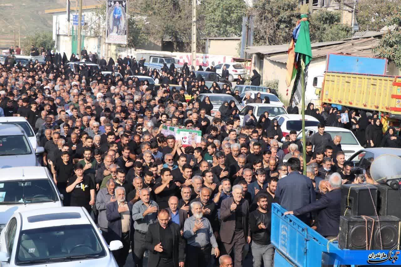 تشییع جانباز شهید شعبان صادقی زرندینی در نکا