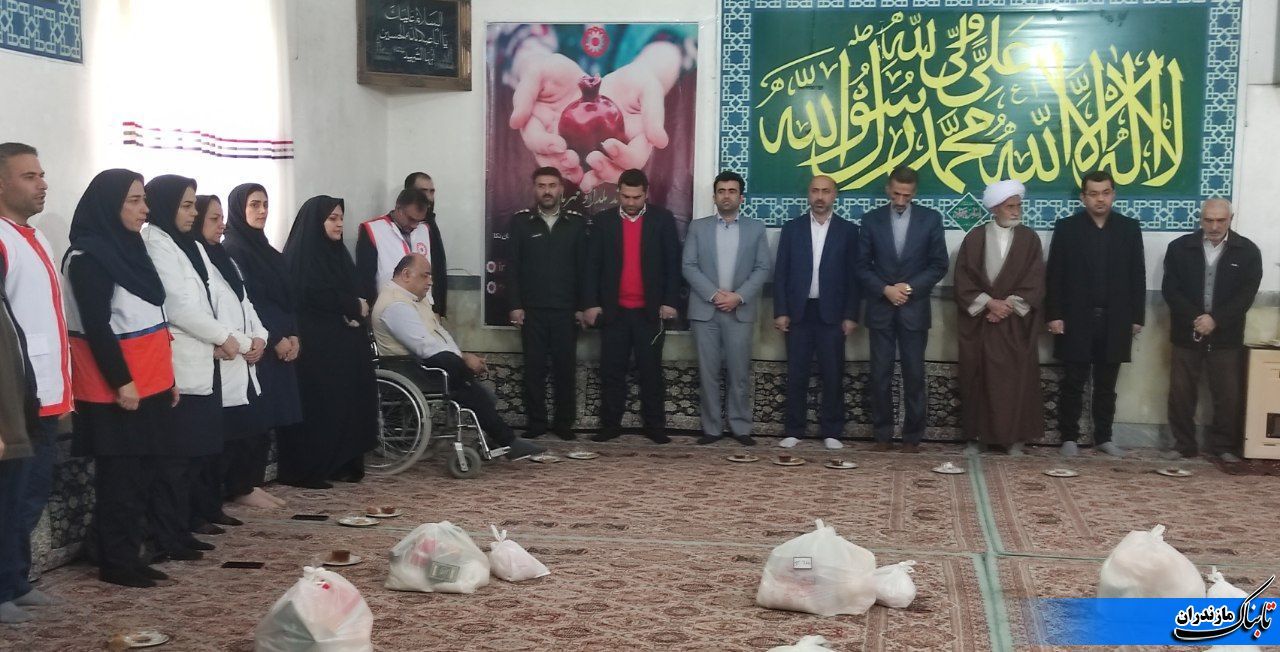 سفره&zwnj;های ۱۰۰ خانواده نیازمند نکایی رنگین شد