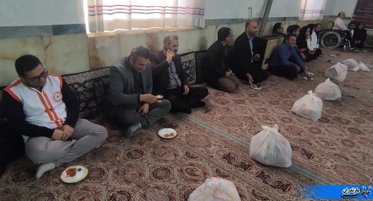 سفره&zwnj;های ۱۰۰ خانواده نیازمند نکایی رنگین شد