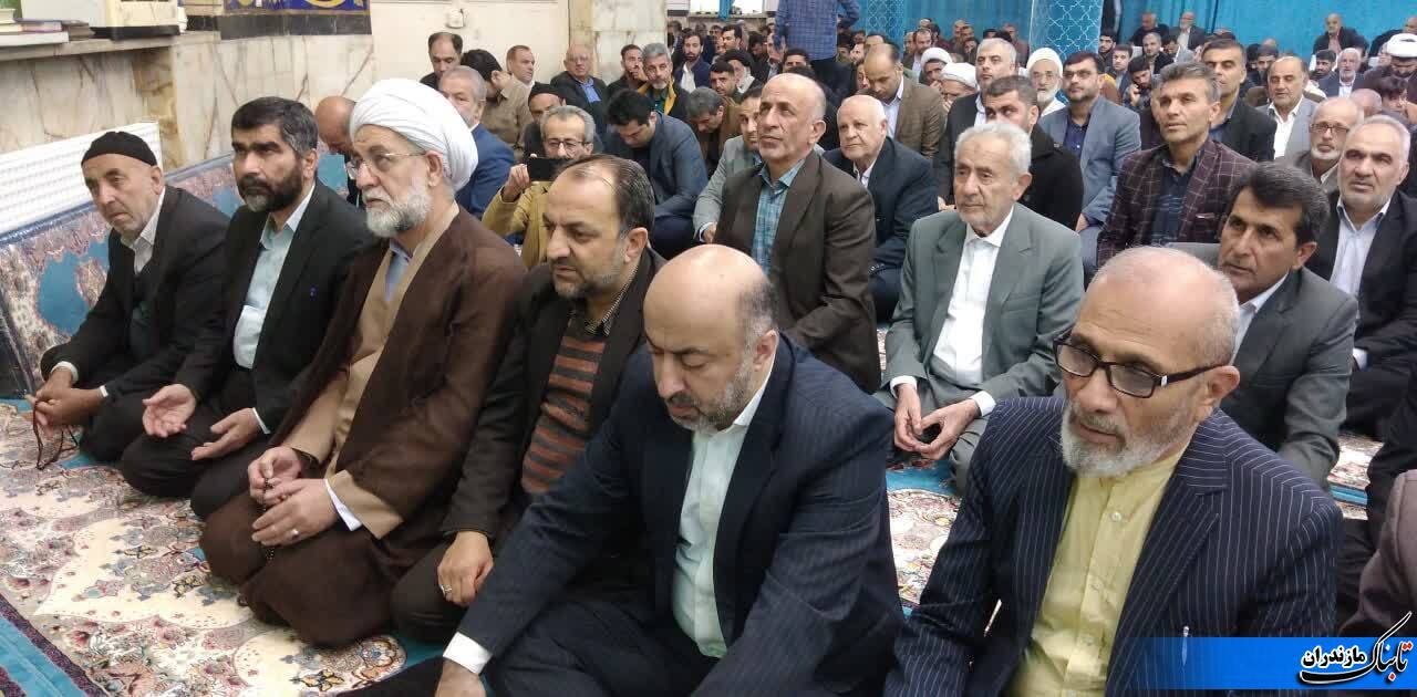 برپایی نماز عید فطر در نکا