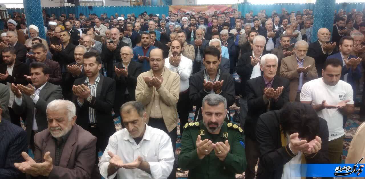 برپایی نماز عید فطر در نکا