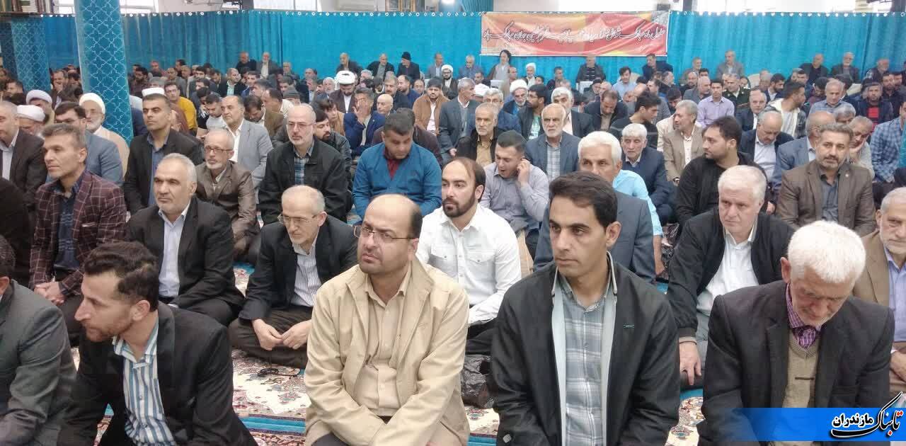 برپایی نماز عید فطر در نکا