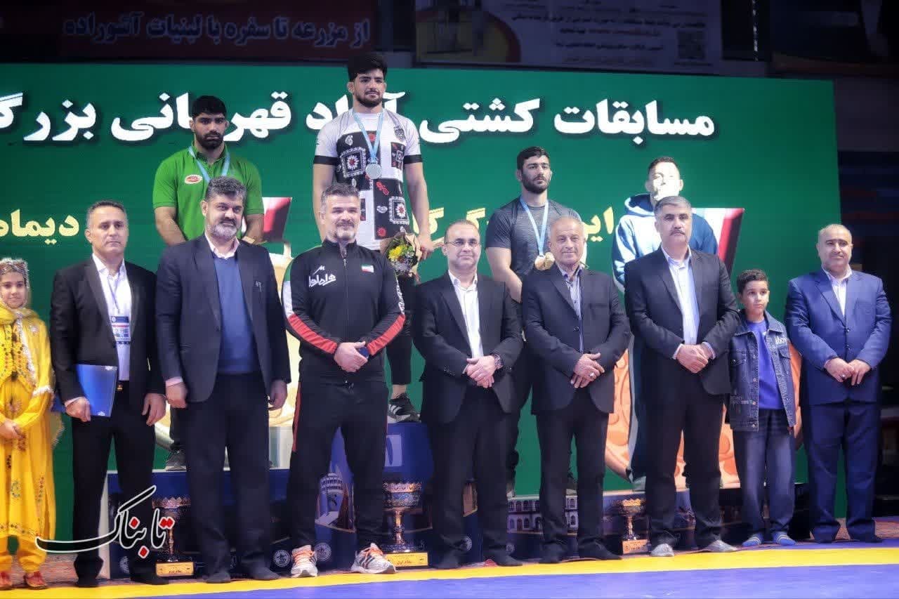 اختتامیه رقابت‌های کشتی آزاد قهرمانی کشور در گرگان+تصاویر