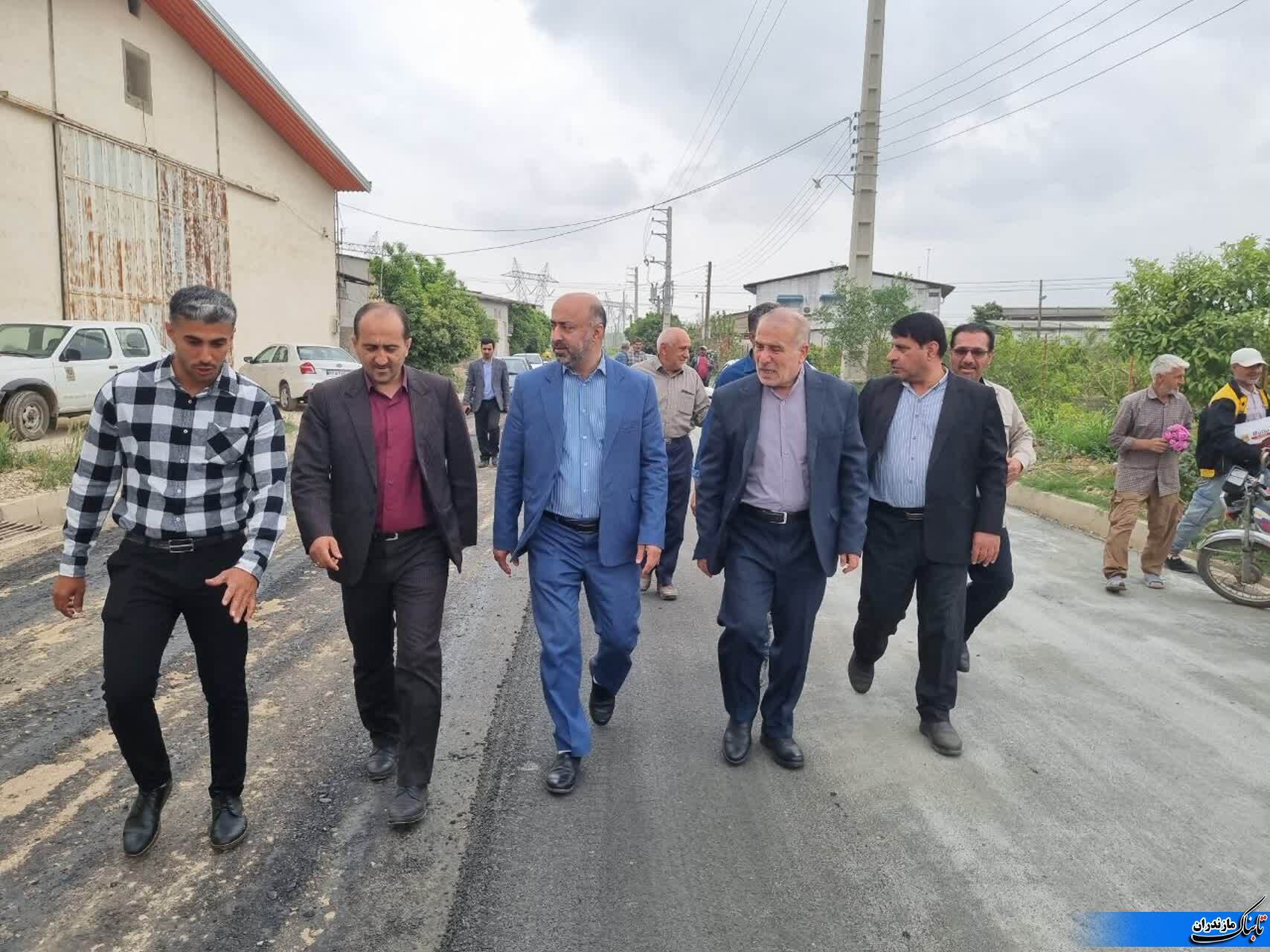 افتتاح طرح هادی روستای حاجی‌محله نکا