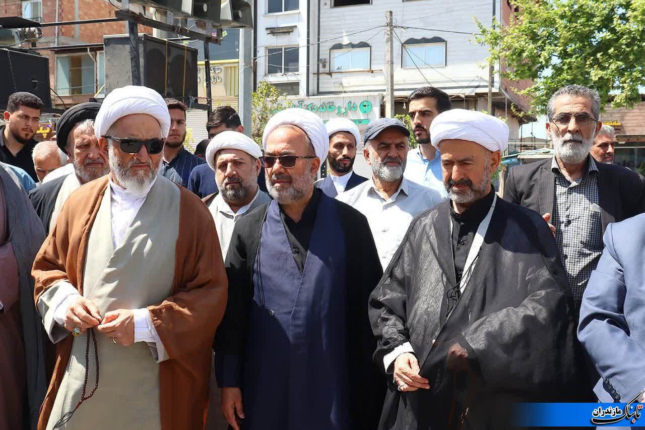 راهپیمایی جمعه‌های خشم در حمایت از مردم مظلوم غزه و عملیات وعده صادق در نکا/ گزارش تصویری