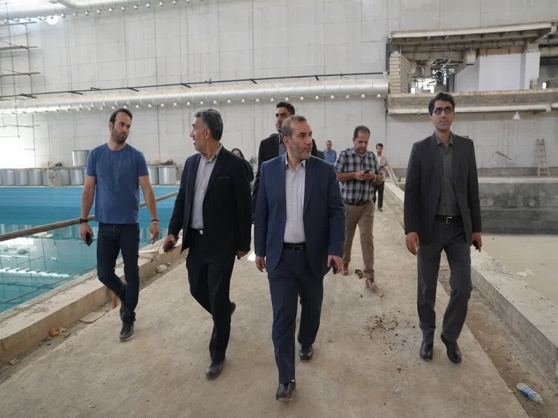 پروژه استخر قهرمانی کرمانشاه ۷۲ درصد پیشرفت داشته است