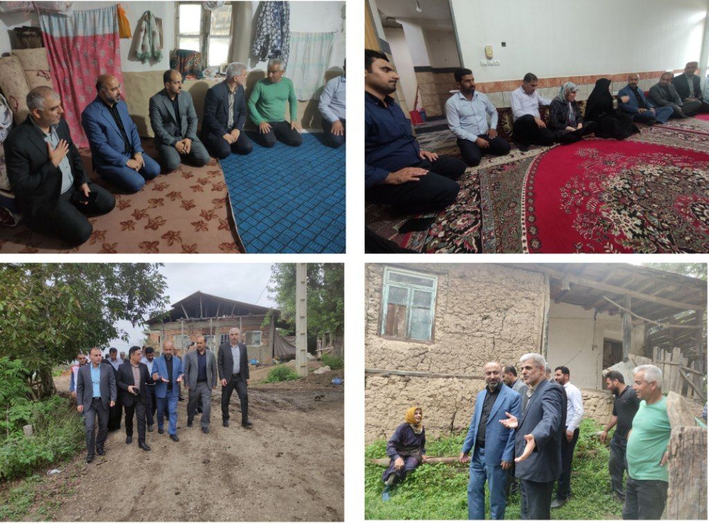 بازدید میدانی فرماندار نکا از روستای کمبرخوردار لَلِرد