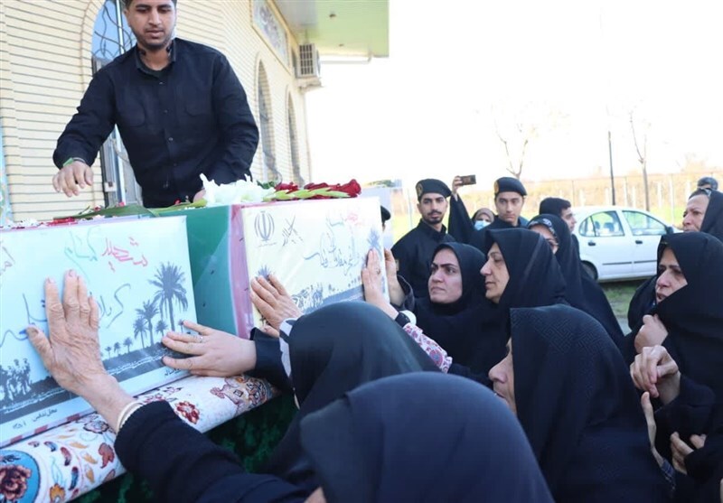 استقبال مردم «نوکنده» از شهدای گمنام