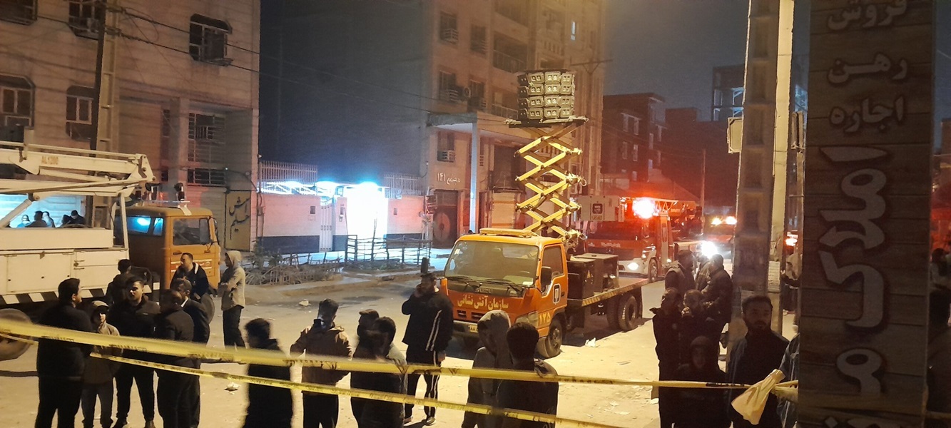 ریزش ساختمان ۱۶ واحده در اهواز/ حادثه تلفات جانی نداشت