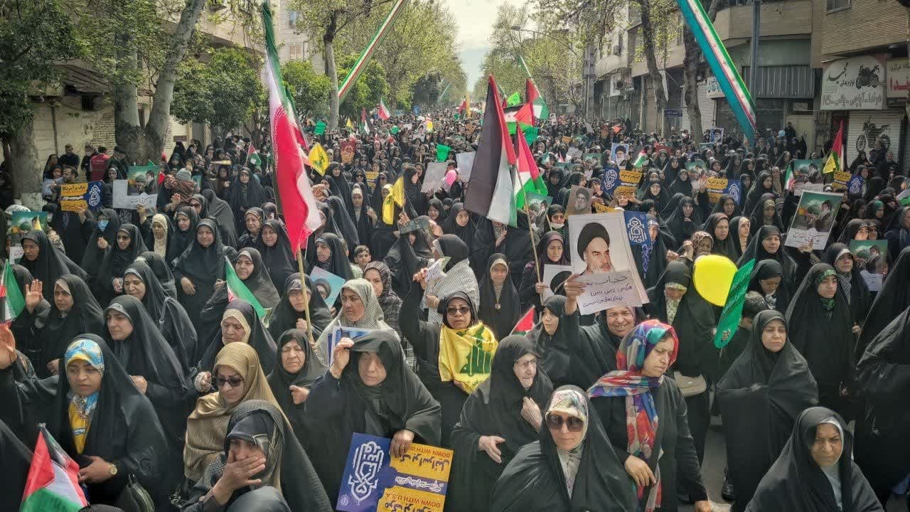 حضور پر شور اقوام در راهپیمایی روز قدس و دفاع از مردم فلسطین + تصاویر