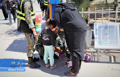 در مسیر خدمت به زوار حسینی